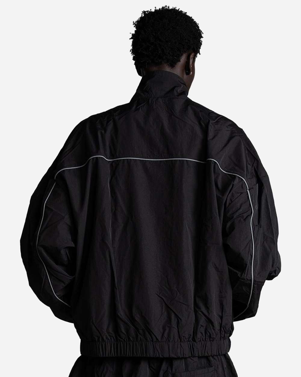 Shaka Wear Sh3mwonj Unisex Wind Opps Reflective Jacket - Black