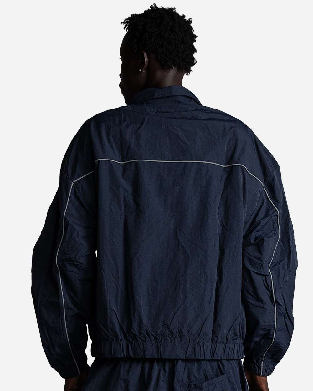Shaka Wear Sh3mwonj Unisex Wind Opps Reflective Jacket - Navy