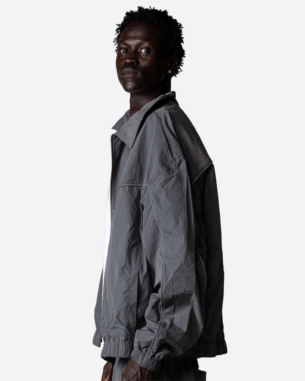Shaka Wear Sh3mwonj Unisex Wind Opps Reflective Jacket - Shadow