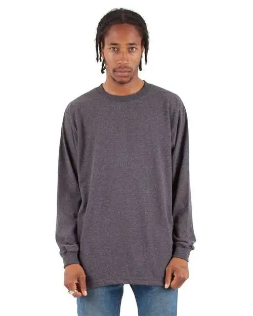 Shaka Wear Shals Active Long-sleeve T-shirt - Charcoal Grey Heather - Gray Dark / s