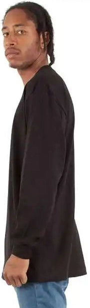 Shaka Wear Shals Unisex Active Long Sleeve T-shirt - Black