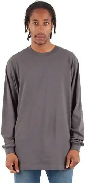 Shaka Wear Shals Unisex Active Long Sleeve T-shirt - Dark Grey