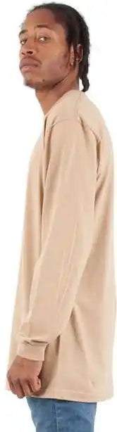 Shaka Wear Shals Unisex Active Long Sleeve T-shirt - Khaki