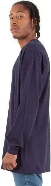 Shaka Wear Shals Unisex Active Long Sleeve T-shirt - Navy