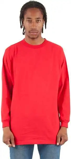 Shaka Wear Shals Unisex Active Long Sleeve T-shirt - Red