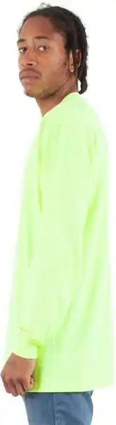 Shaka Wear Shals Unisex Active Long Sleeve T-shirt - Safety Green