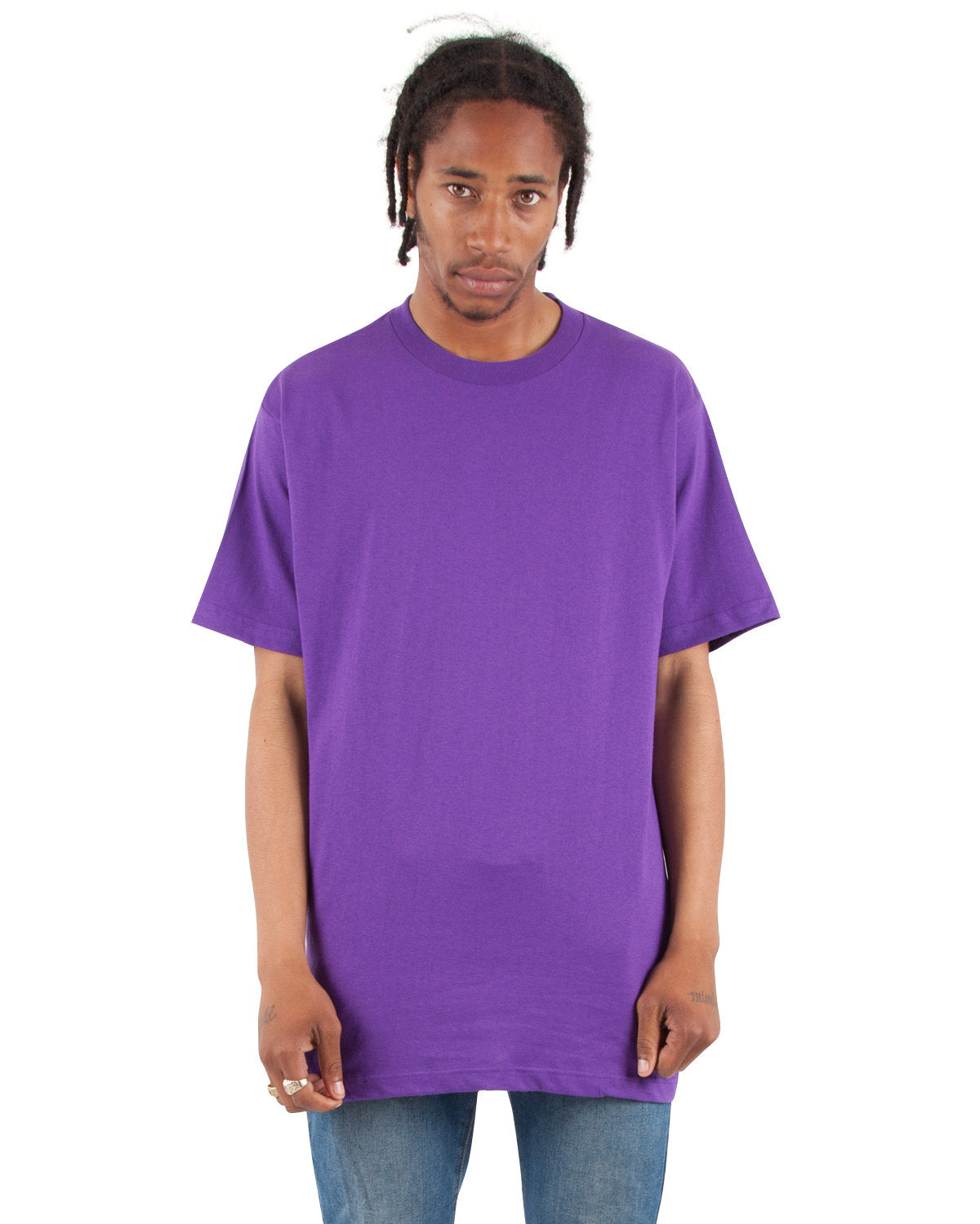 Shaka Wear Shass Active Crewneck T-shirt - Purple