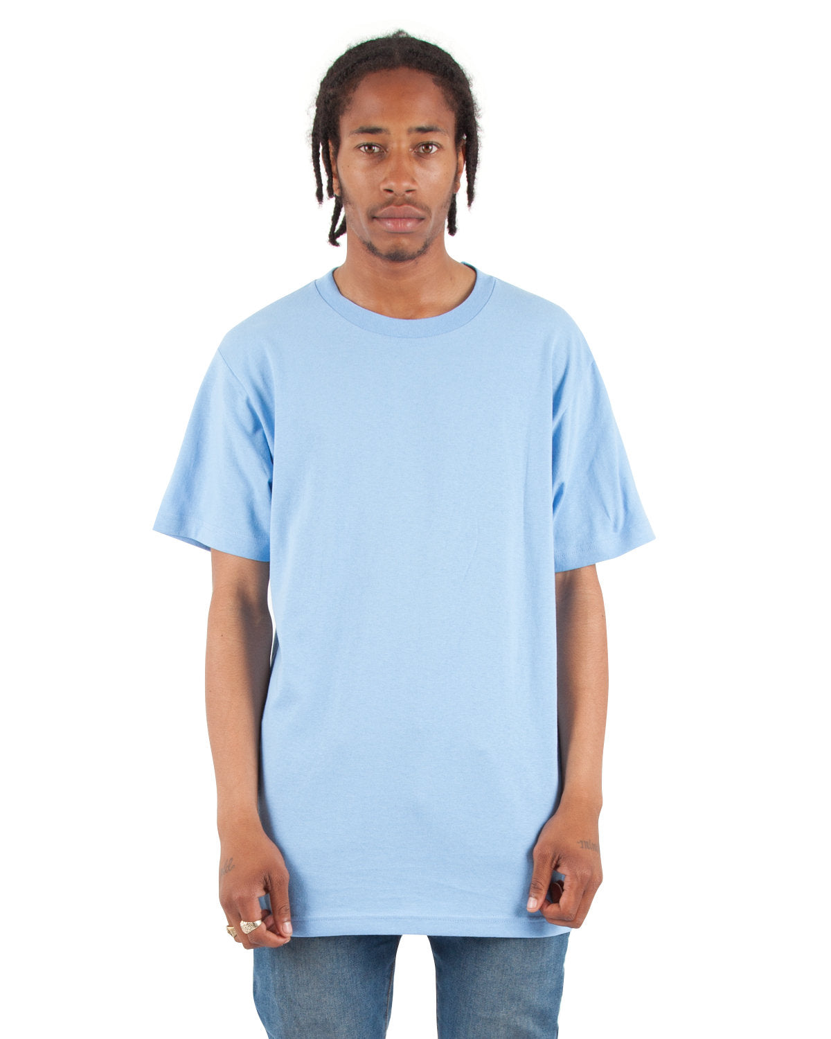 Shaka Wear Shass Active Crewneck T-shirt - Sky Blue