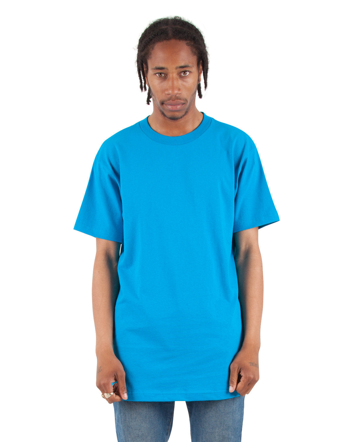 Shaka Wear Shass Active Crewneck T-shirt - Turquoise