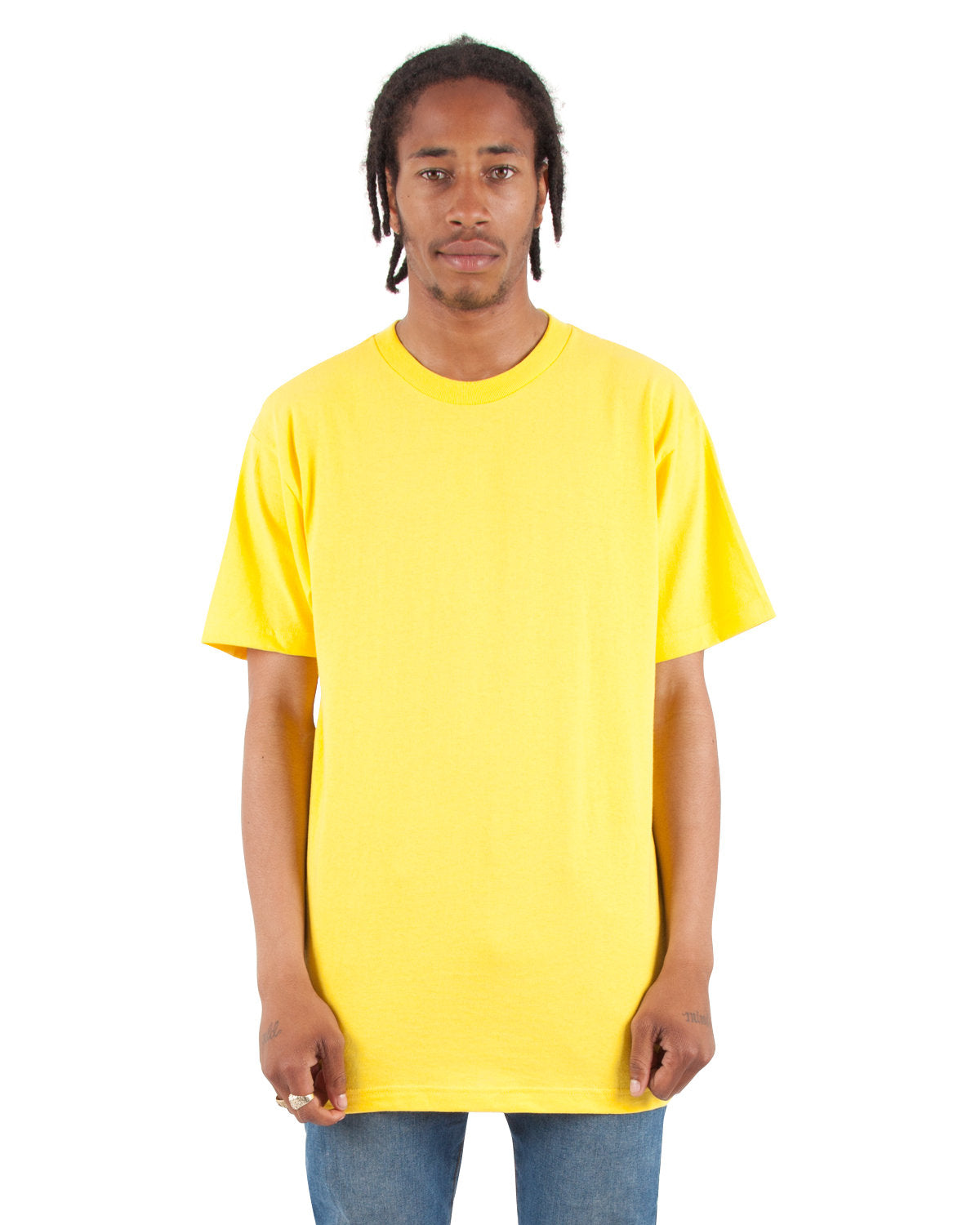 Shaka Wear Shass Active Crewneck T-shirt - Yellow