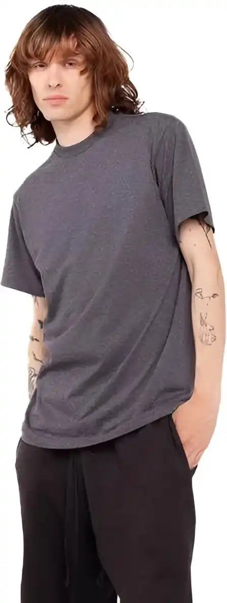 Shaka Wear Shass Unisex Active t Shirt Charcoal Gray Heather