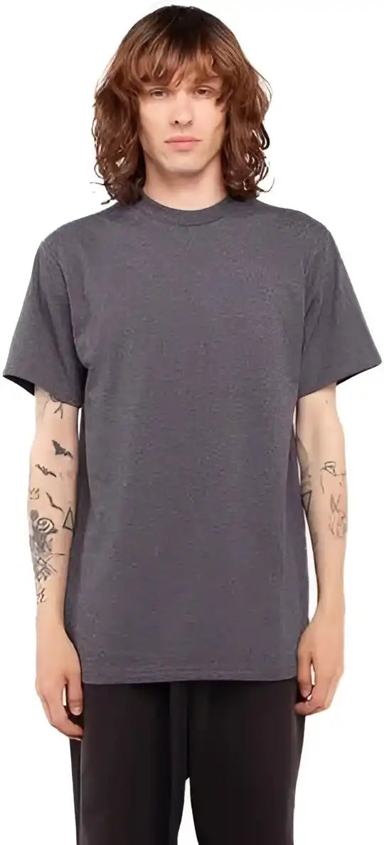 Shaka Wear Shass Unisex Active t Shirt Charcoal Gray Heather