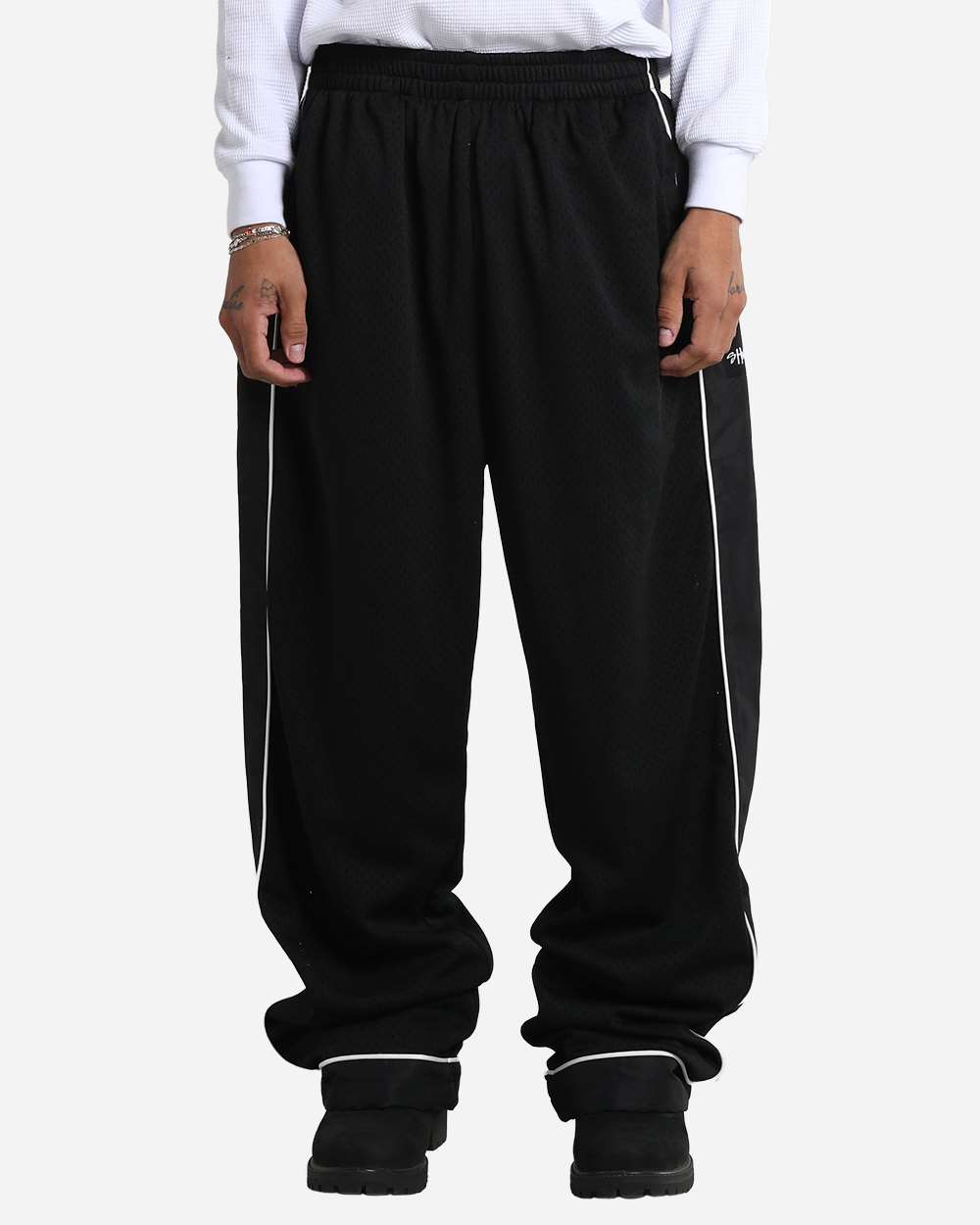 Shaka Wear Shbmp Unisex Super Mesh Pants - Black