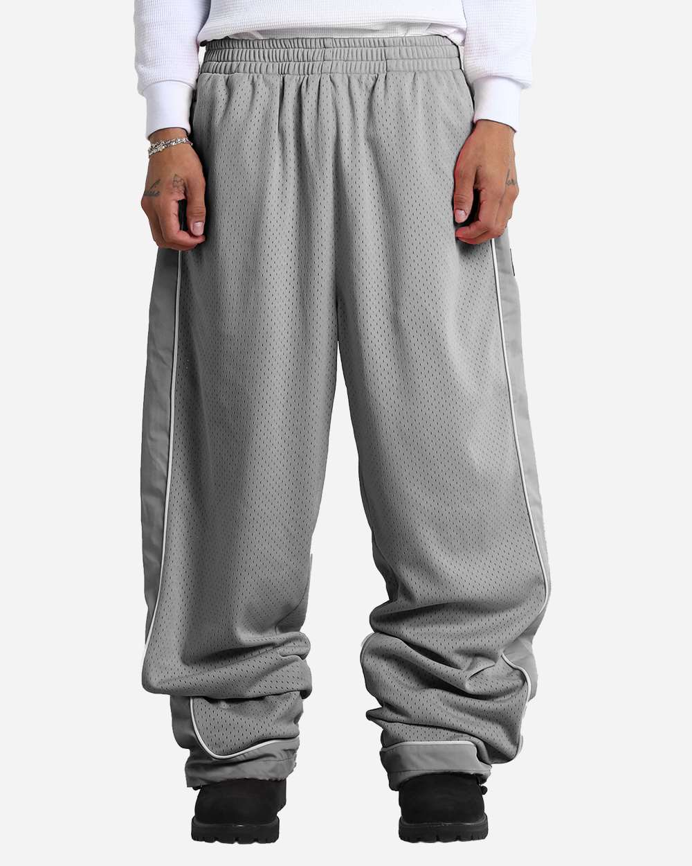 Shaka Wear Shbmp Unisex Super Mesh Pants - Grey