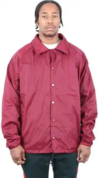 Shaka Wear Shcj Unisex Coaches Jacket - Burgundy