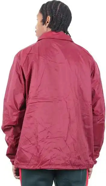 Shaka Wear Shcj Unisex Coaches Jacket - Burgundy