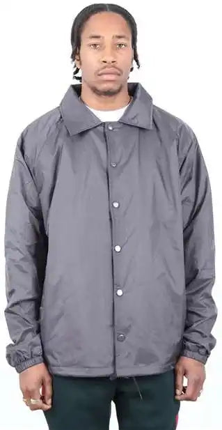 Shaka Wear Shcj Unisex Coaches Jacket - Dark Gray