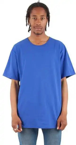 Shaka Wear Shclt Unisex Curved Hem Long t Shirt Royal