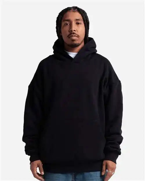 Shaka Wear Shdlp Garment-dyed Double Layer Reversible Hooded Sweatshirt - Black - s