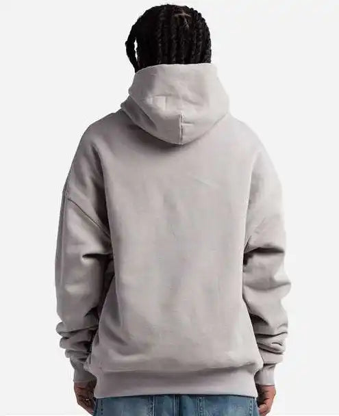Shaka Wear Shdlp Men’s Garment-dyed Double Layer Reversible Hooded Sweatshirt - Fog Grey