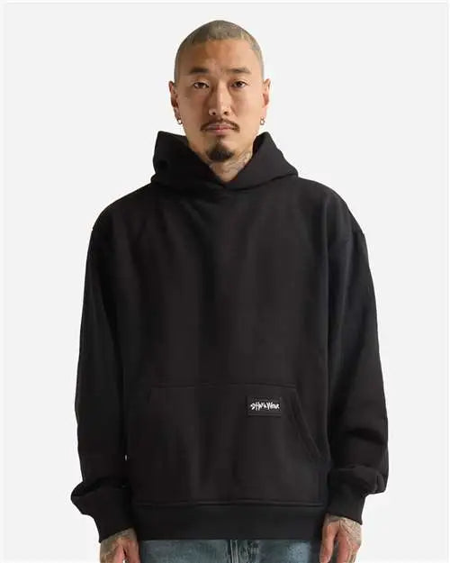 Shaka Wear Shehp Essential Super Heavyweight Hooded Sweatshirt - Black - s
