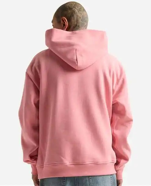 Shaka Wear Shehp Men’s Essential Super Heavyweight Hooded Sweatshirt - Pastel Pink