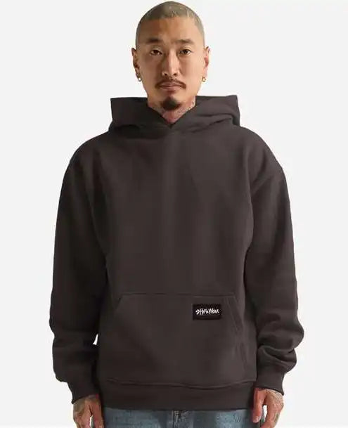 Shaka Wear Shehp Men’s Essential Super Heavyweight Hooded Sweatshirt - Shadow