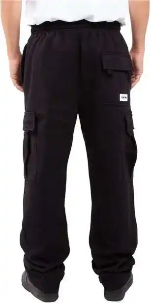 Shaka Wear Shfcp Men’s Fleece Cargo Pocket Sweatpants - Black