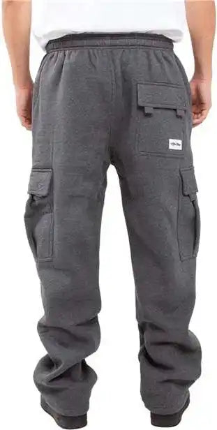 Shaka Wear Shfcp Men’s Fleece Cargo Pocket Sweatpants - Charcoal Grey