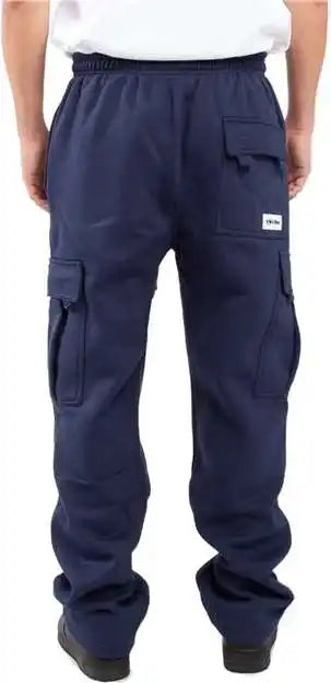 Shaka Wear Shfcp Men’s Fleece Cargo Pocket Sweatpants - Navy
