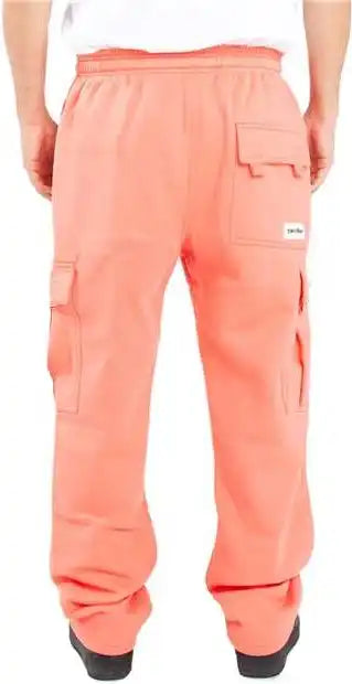 Shaka Wear Shfcp Men’s Fleece Cargo Pocket Sweatpants - Peach