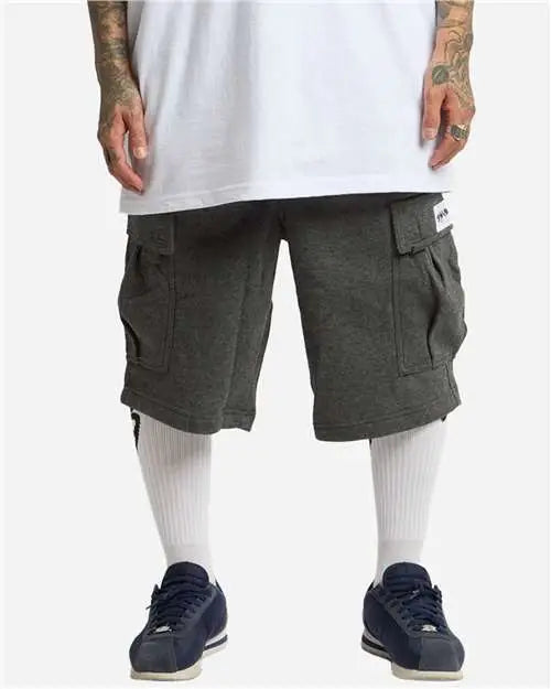 Shaka Wear Shfcs Fleece Cargo Shorts - Charcoal Grey