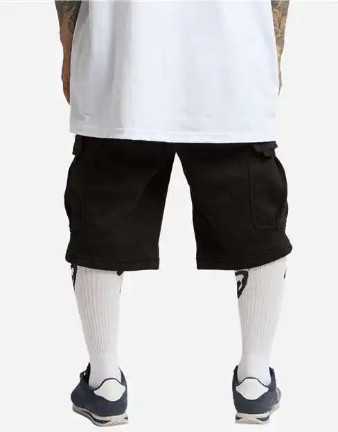 Shaka Wear Shfcs Men’s Fleece Cargo Shorts - Black