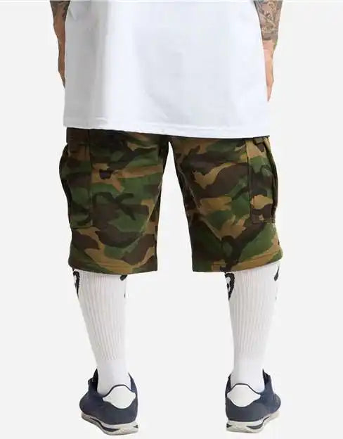 Shaka Wear Shfcs Men’s Fleece Cargo Shorts Camo Green