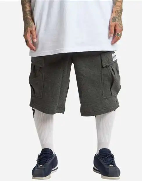 Shaka Wear Shfcs Men’s Fleece Cargo Shorts Charcoal Gray