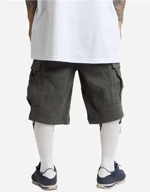 Shaka Wear Shfcs Men’s Fleece Cargo Shorts Charcoal Gray
