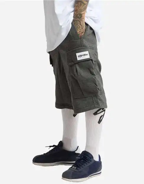 Shaka Wear Shfcs Men’s Fleece Cargo Shorts Charcoal Gray