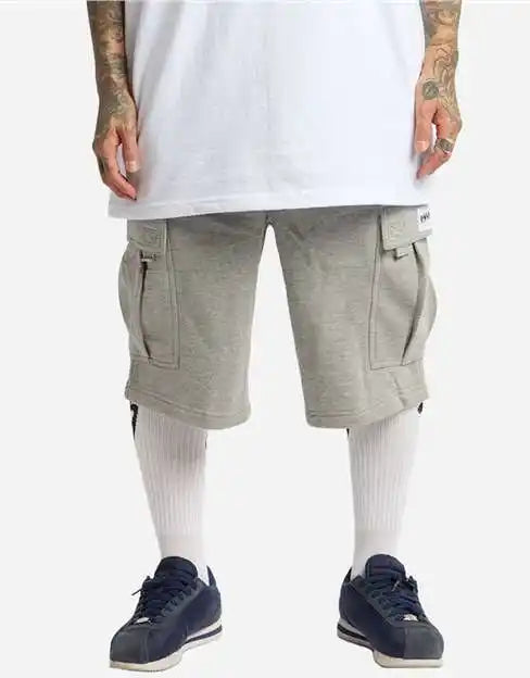 Shaka Wear Shfcs Men’s Fleece Cargo Shorts - Heather Gray