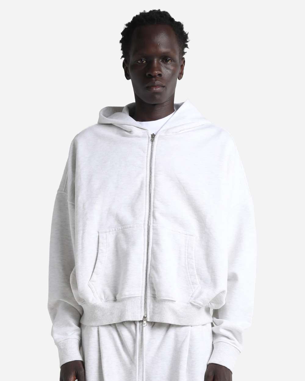 Shaka Wear Shgcz Unisex Garment-dyed Cropped Full-zip Hooded Sweatshirt