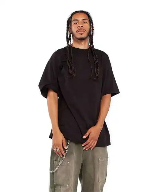 Shaka Wear Shgd Garment-dyed Crewneck T-shirt - Black - s