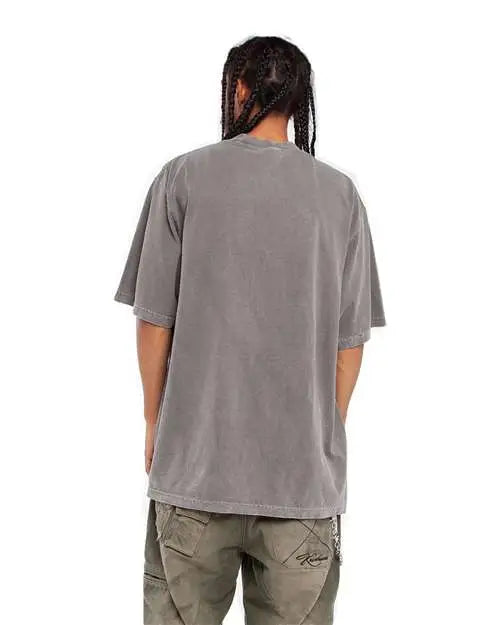 Shaka Wear Shgd Garment-dyed Crewneck T-shirt - Cement
