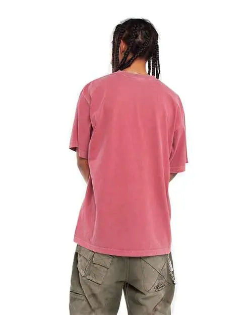 Shaka Wear Shgd Garment-dyed Crewneck T-shirt - Clay Red