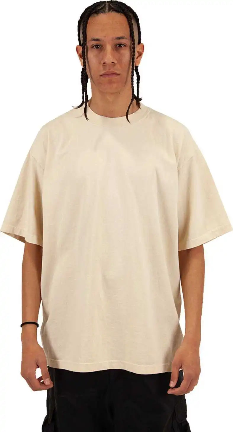 Shaka Wear Shgd Garment Dyed Crewneck t Shirt Cream