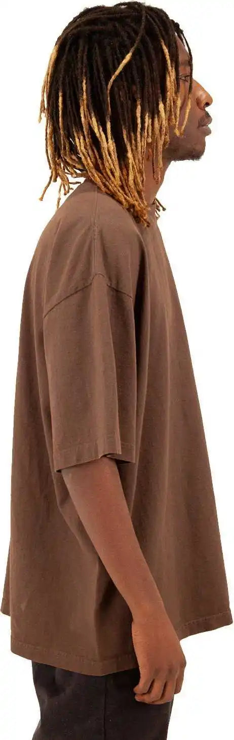 Shaka Wear Shgd Garment Dyed Crewneck t Shirt Mocha