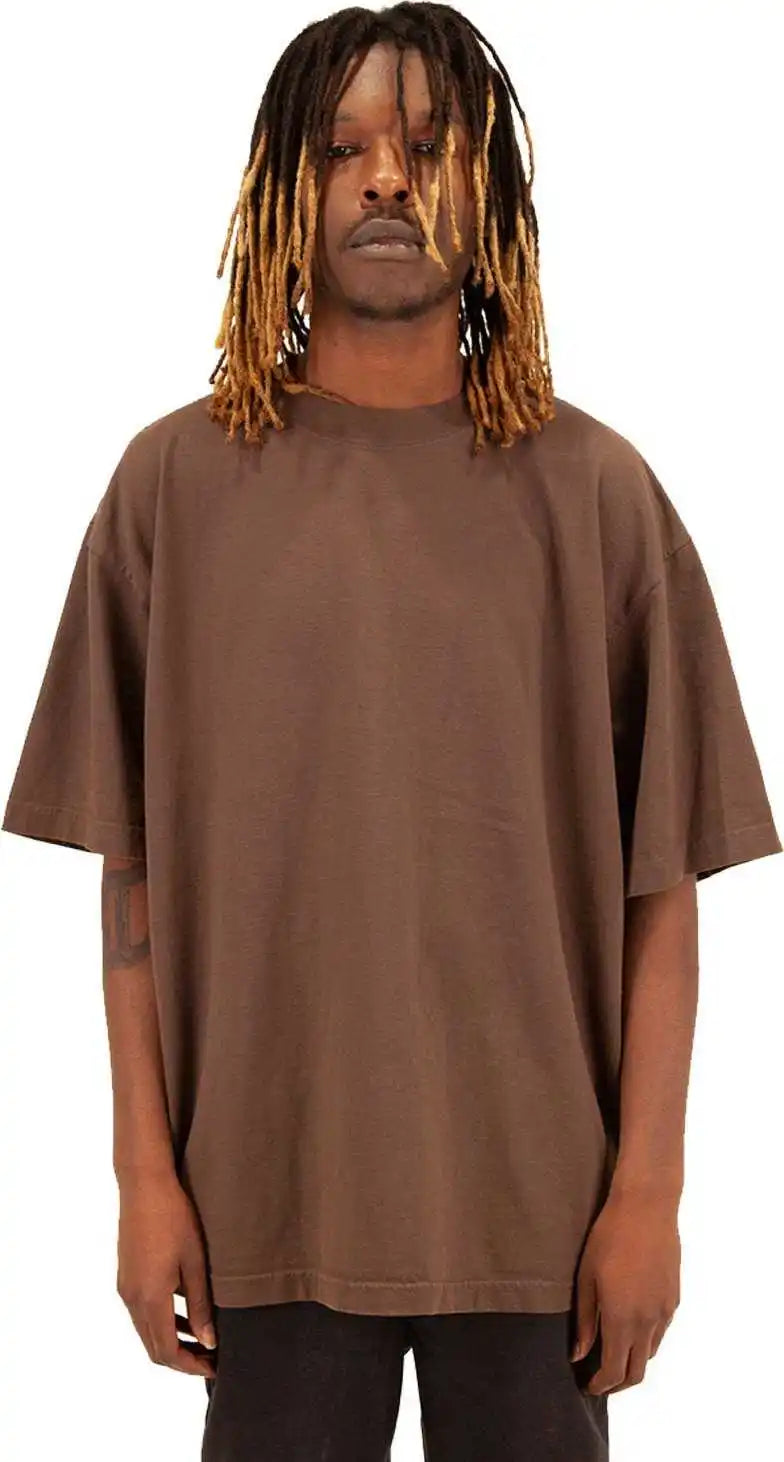 Shaka Wear Shgd Garment Dyed Crewneck t Shirt Mocha