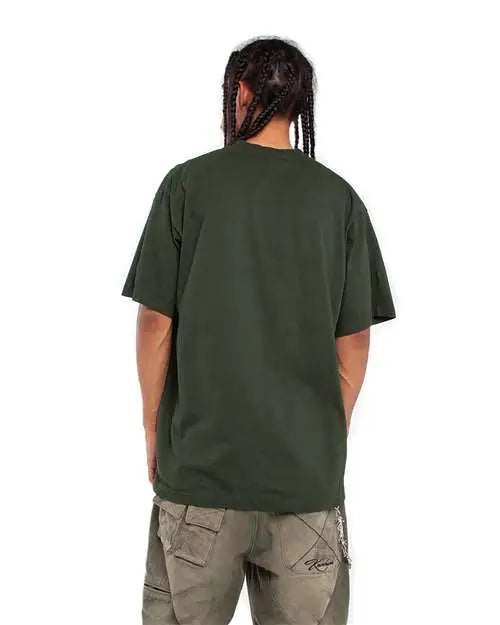 Shaka Wear Shgd Garment-dyed Crewneck T-shirt - Moss