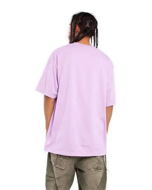 Shaka Wear Shgd Garment-dyed Crewneck T-shirt - Pastel Purple
