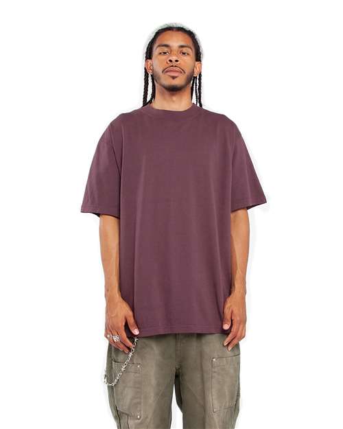 Shaka Wear Shgd Garment-dyed Crewneck T-shirt - Wine