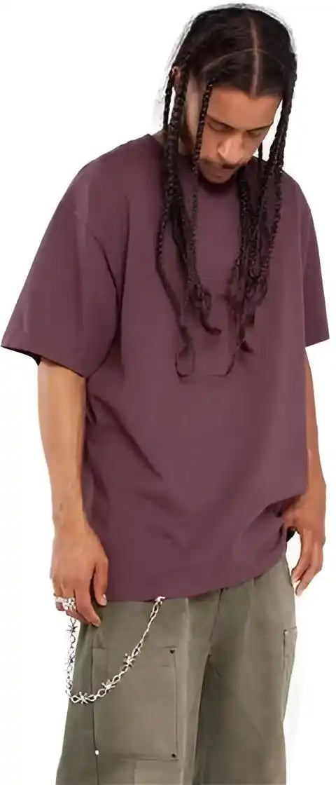 Shaka Wear Shgd Unisex Garment Dyed t Shirt Wine