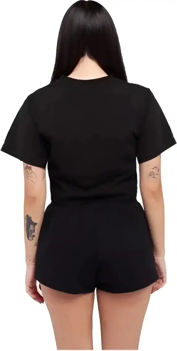 Shaka Wear Shgdc Women’s Garment Dye Crop t Shirt Black